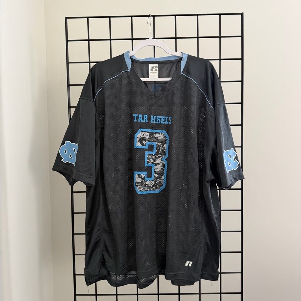 Russell Athletic Black and Blue Tar Heels Jersey